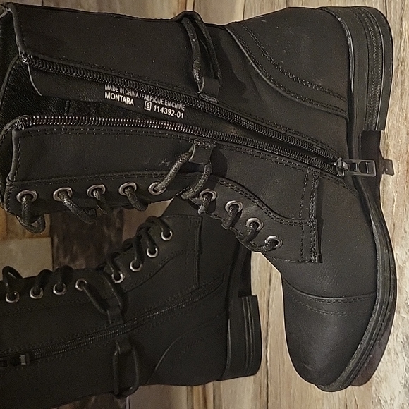 Women winter boots black size 6 mid calf - Picture 4 of 6